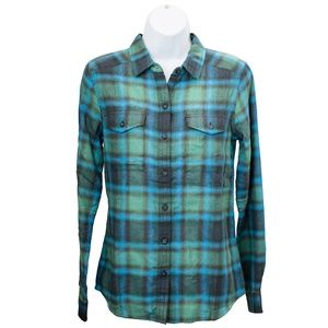 Toad&Co Blue and Green  Plaid Shirt